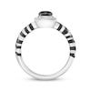 Thumbnail Image 3 of Disney Treasures The Lion King Oval-Cut Black Onyx & Diamond Ring 1/20 ct tw Sterling Silver