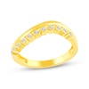 Thumbnail Image 1 of KAY Lab-Grown Diamonds Bezel-Set Wave Ring 1/10 ct tw 10K Yellow Gold