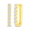 Thumbnail Image 1 of KAY Lab-Grown Diamonds Angled Hoop Earrings 3 ct tw 10K Yellow Gold