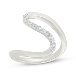 KAY Lab-Grown Diamonds Wave Ring 1/6 ct tw Sterling Silver