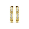 Thumbnail Image 2 of KAY Lab-Grown Diamonds Mariner Link Hoop Earrings 1/4 ct tw 14K Yellow Gold-Plated Sterling Silver