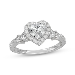 Neil Lane Artistry Heritage Heart-Shaped Lab-Grown Diamond Engagement Ring 1-7/8 ct tw 14K White Gold