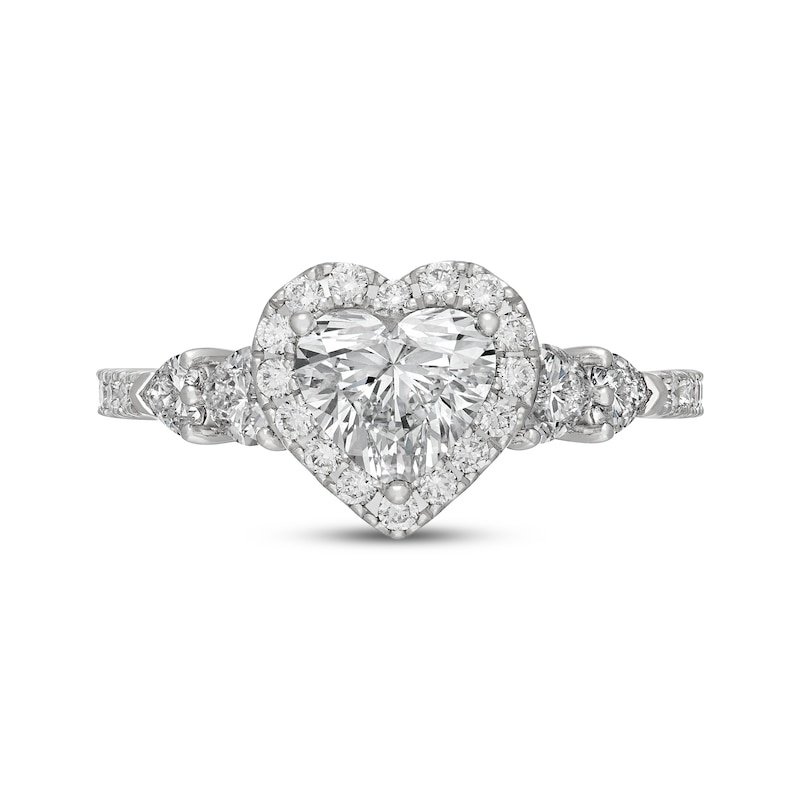Main Image 3 of Neil Lane Artistry Heritage Heart-Shaped Lab-Grown Diamond Engagement Ring 1-7/8 ct tw 14K White Gold