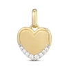 Thumbnail Image 1 of STUDIO BY KAY Lab-Grown Diamond Heart Charm 1/15 ct tw 24K Yellow Gold Vermeil Sterling Silver