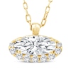 Thumbnail Image 1 of KAY Lab-Grown Diamonds Moval Old-Cut Necklace 1/2 ct tw 10K Yellow Gold 18"