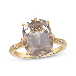 Le Vian Antique Cushion-Cut Natural Nude Quartz & Diamond Accent Ring 14K Honey Gold
