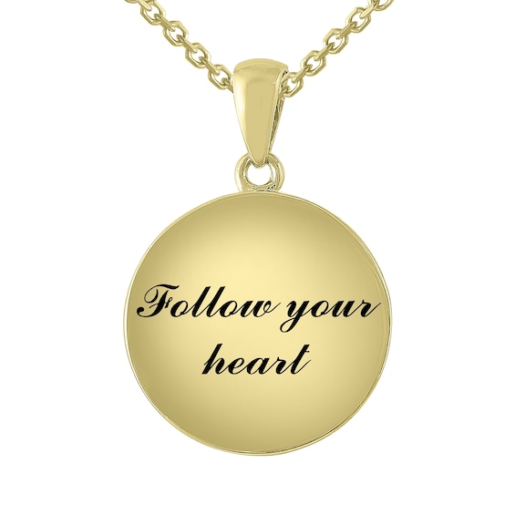 Engravable Round Necklace (6 Lines)