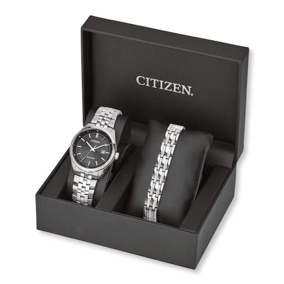 citizen watch and bracelet