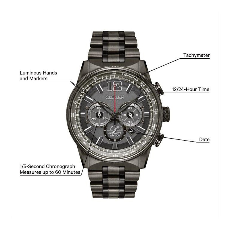 Citizen Nighthawk Men's Chronograph Watch CA4377-53H