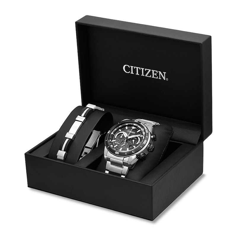 Citizen Ecosphere Men's Chronograph Watch Box Set CA4150-67E