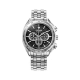 Citizen Relógio masculino Eco-Drive Sport Luxury Carson, pulseira e caixa de aço inoxidável, cronógrafo com mostrador preto (modelo