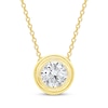 Thumbnail Image 1 of KAY Lab-Grown Diamonds Round-Cut Bezel-Set Solitaire Necklace 1/2 ct tw 10K Yellow Gold (F/SI2) 18"