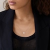 Thumbnail Image 3 of KAY Lab-Grown Diamonds Round-Cut Bezel-Set Solitaire Necklace 1/2 ct tw 10K Yellow Gold (F/SI2) 18"