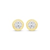 Thumbnail Image 2 of KAY Lab-Grown Diamonds Round-Cut Bezel-Set Solitaire Stud Earrings 1/2 ct tw 10K Yellow Gold (F/SI2)