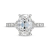 Thumbnail Image 3 of Neil Lane Artistry Heritage Cushion-Cut Lab-Grown Diamond Engagement Ring 4 ct tw Platinum