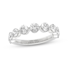 THE LEO Ideal Cut Diamond Anniversary Ring 2 ct tw 14K White Gold