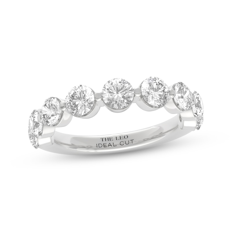 Main Image 1 of THE LEO Ideal Cut Diamond Anniversary Ring 2 ct tw 14K White Gold