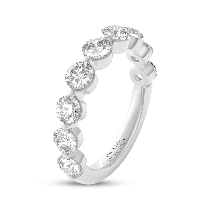 Main Image 2 of THE LEO Ideal Cut Diamond Anniversary Ring 2 ct tw 14K White Gold