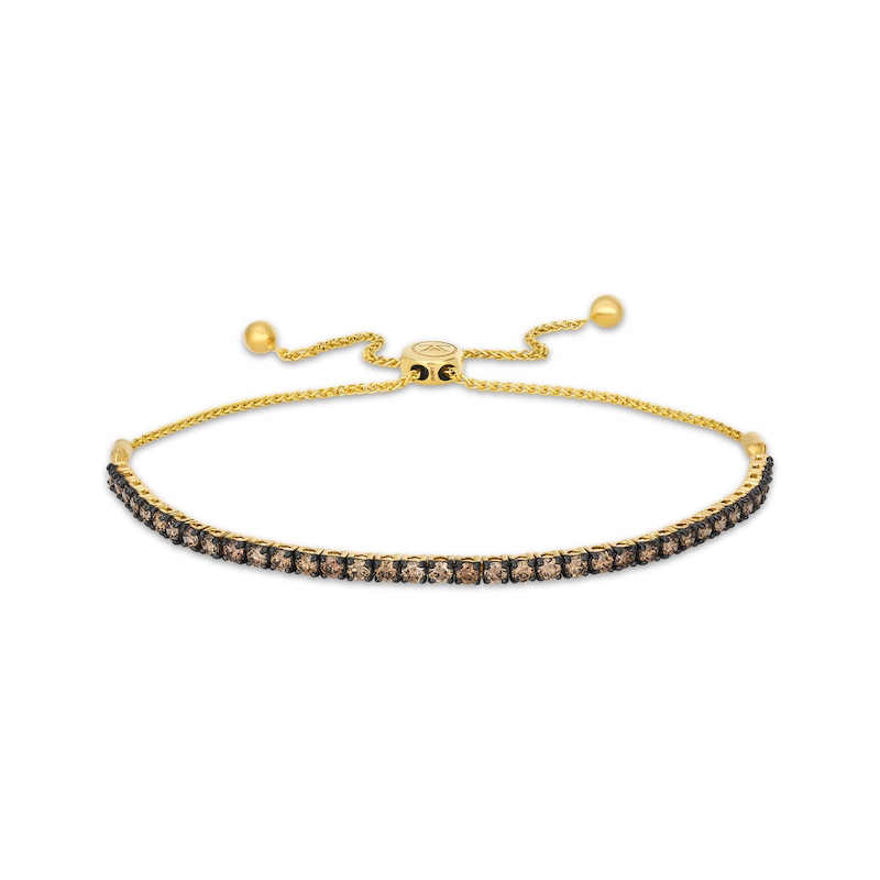 Main Image 1 of Le Vian Chocolate Diamond Bolo Bracelet 2 ct tw 14K Honey Gold