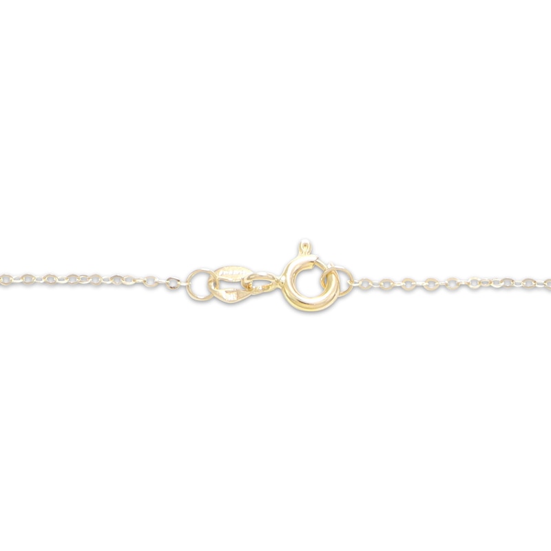 Main Image 3 of Paperclip Link Necklace Hollow 10K Yellow Gold 18"