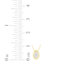 Thumbnail Image 4 of STUDIO BY KAY Pear-Shaped Lab-Grown Diamond Solitaire Necklace 1/10 ct tw 24K Yellow Gold Vermeil Sterling Silver 18"