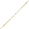 Thumbnail Image 2 of Beaded Station Bracelet 10K Yellow Gold 8.25"