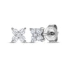 Thumbnail Image 1 of THE LEO Diamond Flower Stud Earrings 1/4 ct tw 14K White Gold