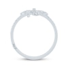 Thumbnail Image 3 of Monique Lhuillier Bliss Lab-Grown Diamond Bow Ring 1/3 ct tw Platinum-Plated Sterling Silver