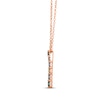 Thumbnail Image 2 of Le Vian Montana Sapphire Ombré Necklace 14K Strawberry Gold 19"