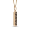 Thumbnail Image 2 of Neil Lane Men's Desert Diamonds Vertical Bar Necklace 3/4 ct tw 10K Yellow Gold 22.5"