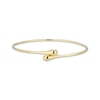 Thumbnail Image 1 of Teardrop Bypass Bangle Bracelet 24K Yellow Gold Vermeil Sterling Silver