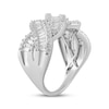 Thumbnail Image 2 of KAY Lab-Grown Diamonds Baguette & Round-Cut Braided Fashion Ring 1 ct tw 10K White Gold
