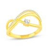 Thumbnail Image 1 of KAY Lab-Grown Diamonds Bypass Ring 1/5 ct tw 10K Yellow Gold