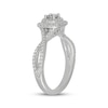 Thumbnail Image 2 of Neil Lane Round-Cut Diamond Double Halo Engagement Ring 1/2 ct tw 14K White Gold