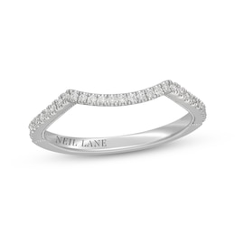Neil Lane Diamond Contour Wedding Band 1/6 ct tw 14K White Gold