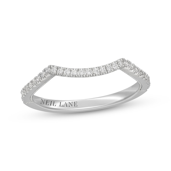 Neil Lane Diamond Contour Wedding Band 1/ ct tw 14K White Gold