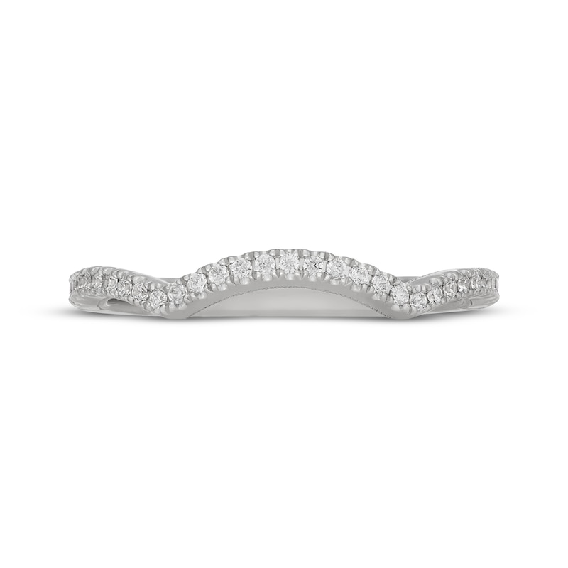 Main Image 9 of Neil Lane Diamond Contour Wedding Band 1/6 ct tw 14K White Gold