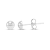 Thumbnail Image 3 of Half-Ball Stud Earrings 14K White Gold 4mm