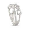 Thumbnail Image 3 of Diamond Accent Chain Link Fashion Ring Sterling Silver