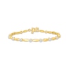 Thumbnail Image 1 of KAY Lab-Grown Diamonds Marquise Link Bracelet 1 ct tw 10K Yellow Gold 7"
