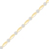 Thumbnail Image 2 of KAY Lab-Grown Diamonds Marquise Link Bracelet 1 ct tw 10K Yellow Gold 7"