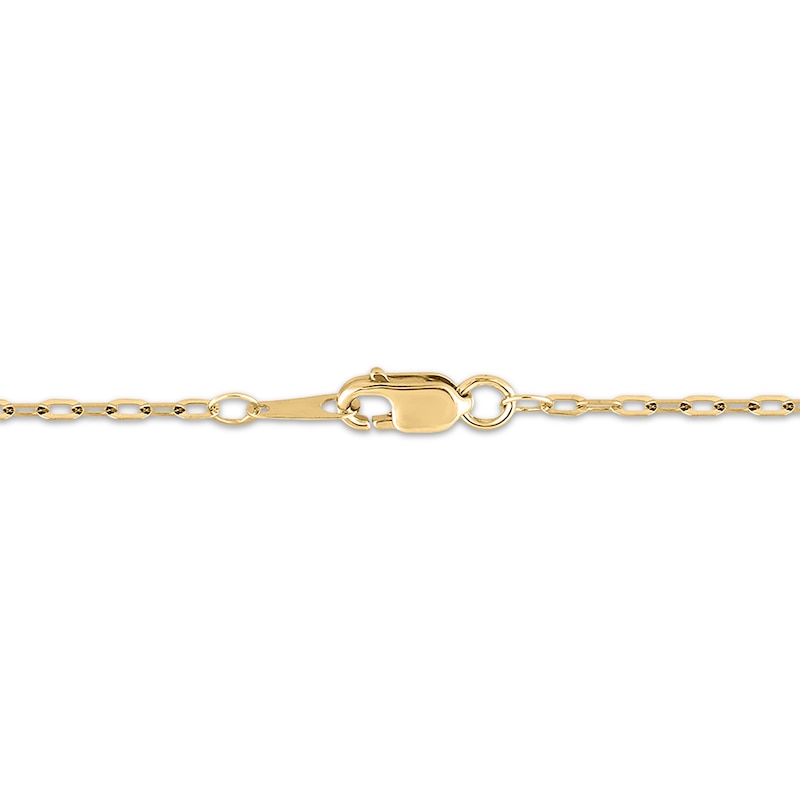Main Image 4 of KAY Lab-Grown Diamonds Heart Lock Necklace 1/6 ct tw 18K Yellow Gold-Plated Sterling Silver 18"