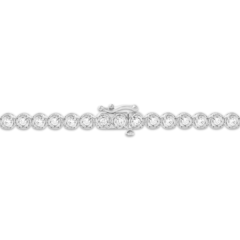 Main Image 2 of Men's KAY Lab-Grown Diamonds Tennis Bracelet 1-3/4 ct tw Sterling Silver 8.5"