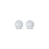 Thumbnail Image 2 of Round-Cut Diamond Solitaire Stud Earrings 1/8 ct tw Sterling Silver (J/I3)