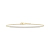 Thumbnail Image 1 of Diamond & Adjustable Chain Tennis Bracelet 1/2 ct tw 10K Yellow Gold 7"