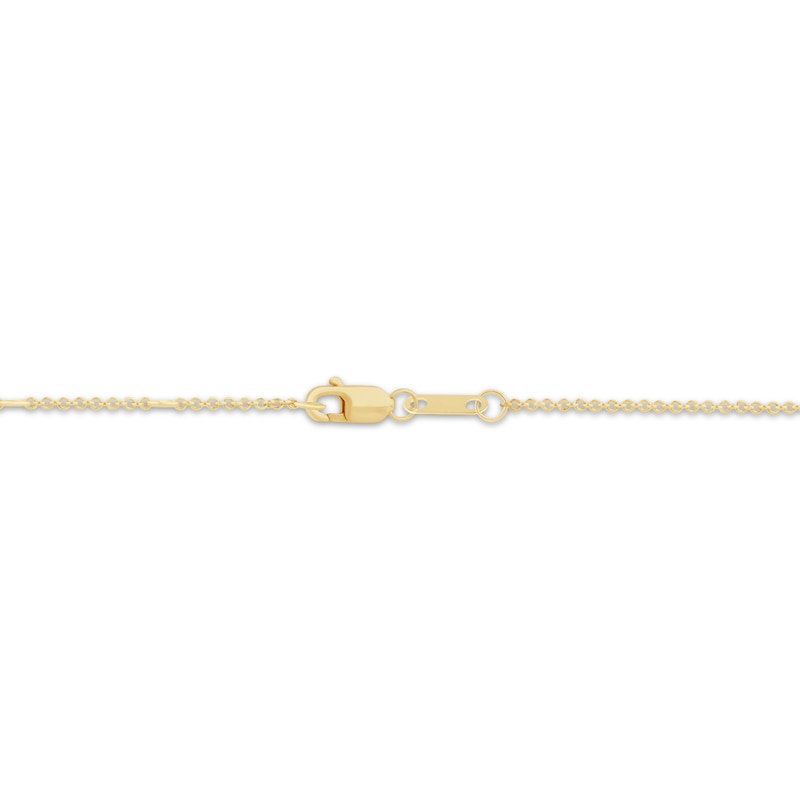 Main Image 2 of Diamond & Adjustable Chain Tennis Bracelet 1/2 ct tw 10K Yellow Gold 7"
