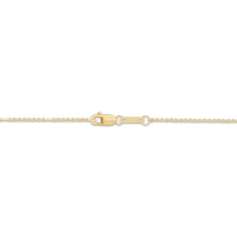 Main Image 2 of Diamond & Adjustable Chain Tennis Bracelet 1 ct tw 10K Yellow Gold 7"