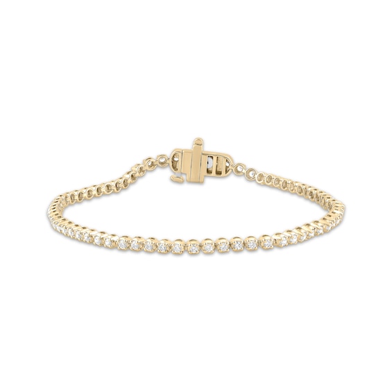 Diamond Tennis Bracelet 1 ct tw 10K Yellow Gold 7"