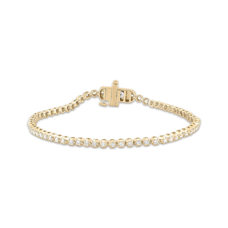 Main Image 1 of Diamond Tennis Bracelet 1 ct tw 10K Yellow Gold 7"