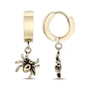 Thumbnail Image 3 of Men's Spider Dangle Hoop Earrings Yellow Ion-Plated Stainless Steel